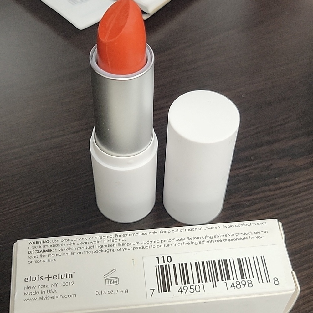 elvis + elvin Floral Lipstick - 110 Color New In Box